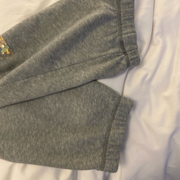 VS Pink bling joggers sequins iridescent gray size M ** rare find** - Picture 5 of 6